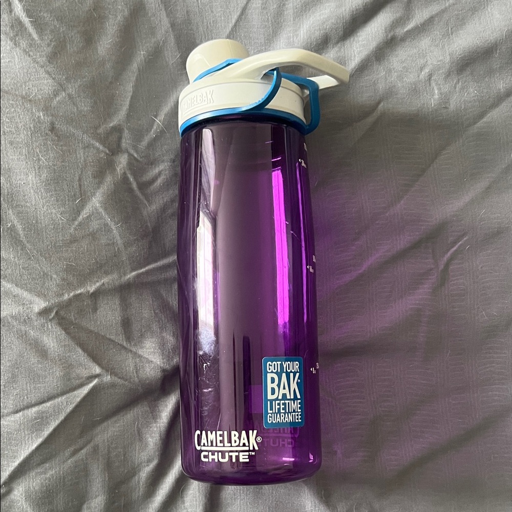 CamelBak Purple Chute Bottle with White & Blue Cap